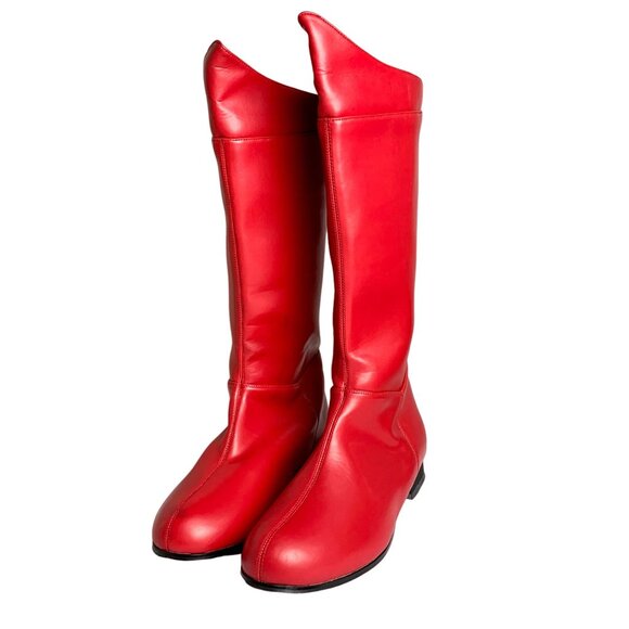 Pleaser Hero Engineer Costume Boots S Red Patent Size S Festival Costume Cosplay - Picture 5 of 10